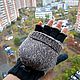 Митенки перчатки мужские без пальцев на подкладке цвет серый с чёрным. Митенки. Shop Time. Ярмарка Мастеров.  Фото №6