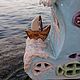 Керамический подсвечник "Seahome". Подсвечники. Александра (artsashkinhome). Ярмарка Мастеров.  Фото №5