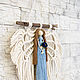Order Panno macrame Angel in blue dress. Textile Shop Natalya. Livemaster. . Panel macramé Фото №3