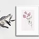 'Fragile' watercolor, flowers, pink. Pictures. Nadezda Perova. Online shopping on My Livemaster.  Фото №2