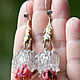 Earrings 'Crystal thistles' lampwork. Earrings. BeautyGlassByKate(Lampwork) (beauty-glass). My Livemaster. Фото №4