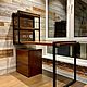 Solid birch desktop with pull-out cabinet (project g. Mytishchi), Tables, Ivanovo,  Фото №1
