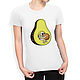 T-shirt cotton 'Space Avocado'. T-shirts and undershirts for men. Dreamshirts. Online shopping on My Livemaster.  Фото №2