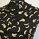 Polyviscose silk-stretch (Florence) 'Bananas on a black background'. Fabric. Ya-shveya. Online shopping on My Livemaster.  Фото №2