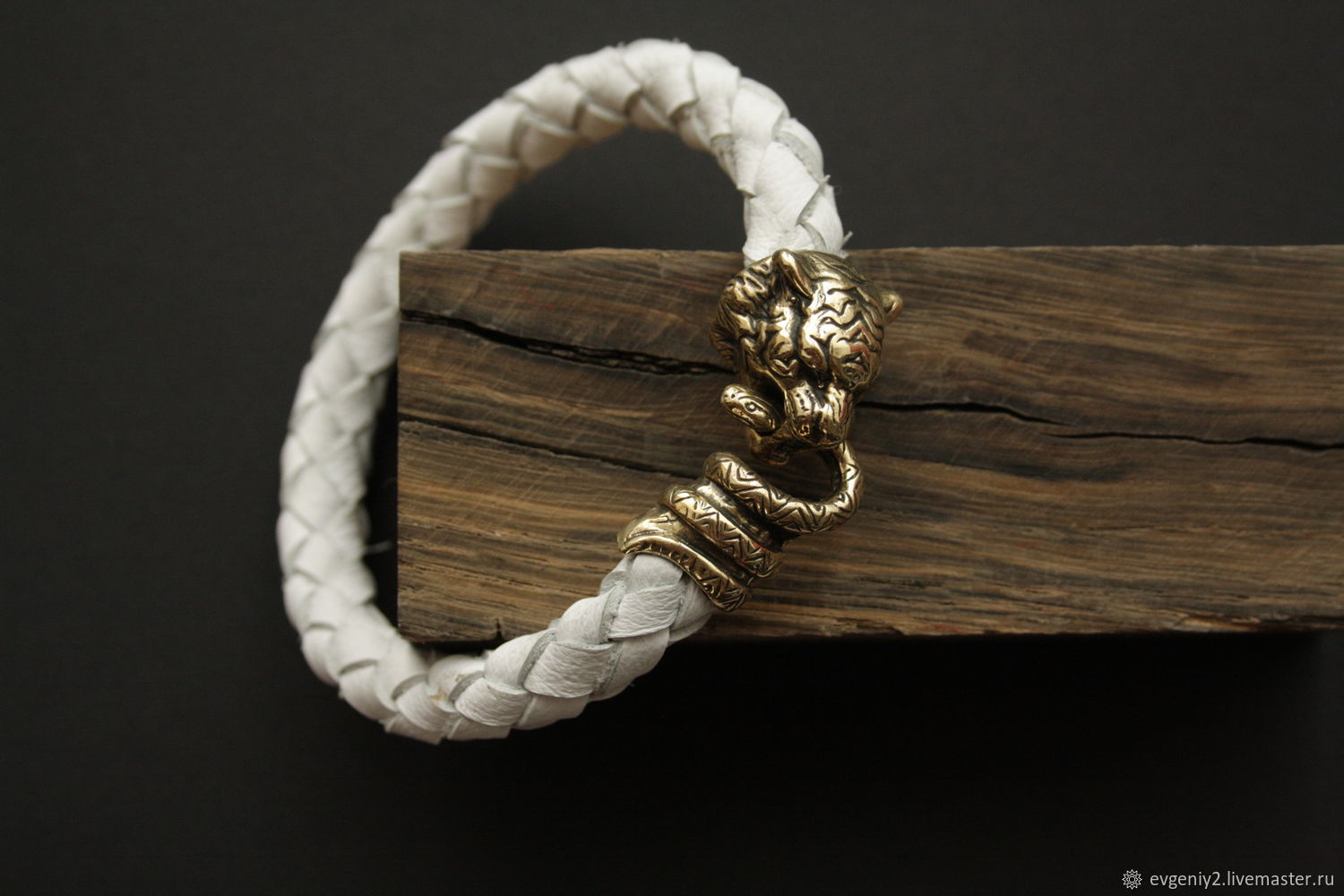 Leather bracelet with tiger, Rosary bracelet, Volgograd,  Фото №1