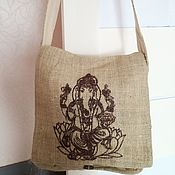 Сумки и аксессуары handmade. Livemaster - original item Ethnic bag made of hemp yarn Ganesha. Handmade.