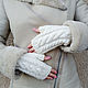 Women's mitts knitted with braids. Mitts. elenabez. My Livemaster. Фото №4