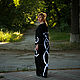 Order Black Ethnic Linen Tunic «Water Lily». mongolia. Livemaster. . Dresses Фото №3