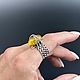 Дизайнерское уникальное кольцо: янтарь в серебре. Кольца. Shahinian Jewelry. Ярмарка Мастеров.  Фото №6