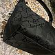 Винтаж: Сумка Gucci GG из кожи и нейлона, чёрная. Сделано в Италии. Сумки винтажные. Chic bags. Ярмарка Мастеров.  Фото №4