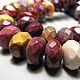 Jasper mukait faceted rondel large beads. Beads1. Elena (luxury-fittings). My Livemaster. Фото №4