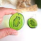 Order Transparent Earrings Resin Earrings Green Kiwi Earrings Fruit Earrings. WonderLand. Livemaster. . Earrings Фото №3
