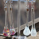 Order 'Drops' earrings lampwork glass art Nouveau. BeautyGlassByKate(Lampwork) (beauty-glass). Livemaster. . Earrings Фото №3