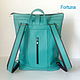 Order Leather backpack ' Turquoise'. Sergei. Livemaster. . Backpacks Фото №3