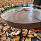 Часы из массива ореха со мхом. Часы классические. Akutrau Woodworking. Ярмарка Мастеров.  Фото №6