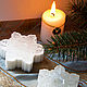 Новогоднее декоративное мыло ручной работы «Снежинки» 