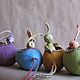 rabbits in eggs. Doll food. 7cvetik (Svetlana Krivenko). Ярмарка Мастеров.  Фото №4