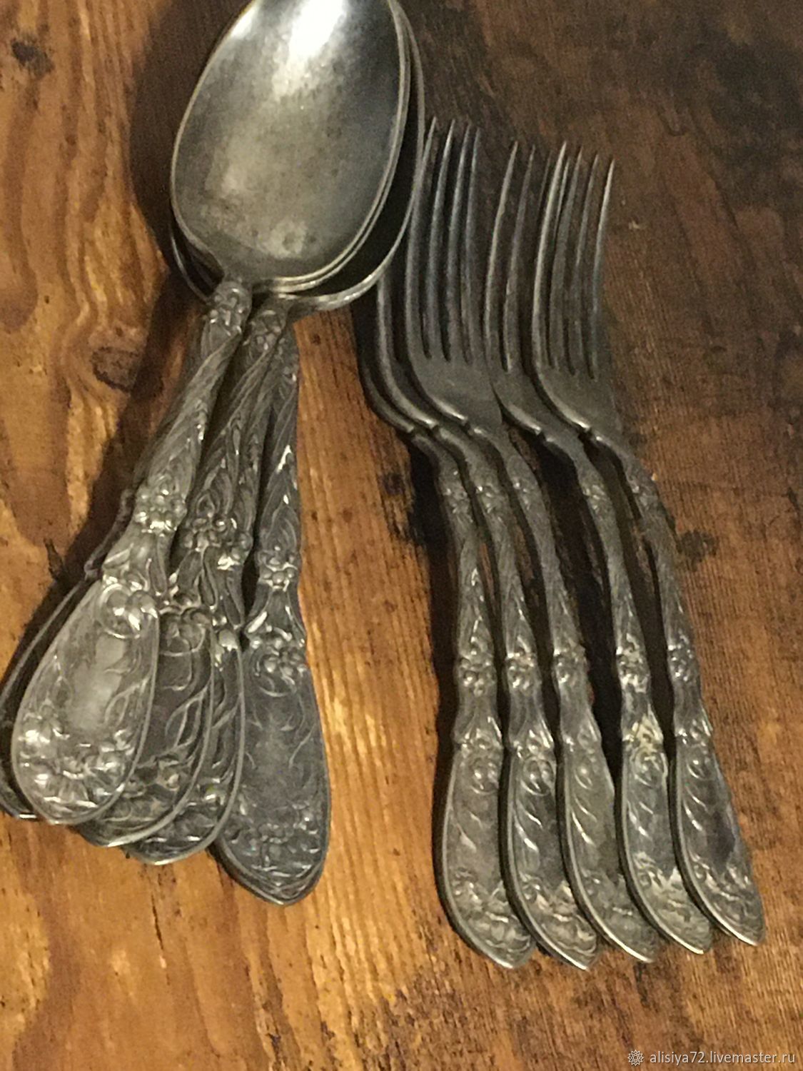 Винтаж Антикварный набор Narcissus 1908 Oxford Silver Plate Co