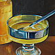 Oil Painting Still Life with Honey and Almonds. Pictures. Painting by Margarita Drevs. Online shopping on My Livemaster.  Фото №2