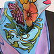 Batik One summer. Butterflies and flowers. Shawls1. RigaBatik (rigabatik). Online shopping on My Livemaster.  Фото №2