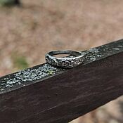 Кольца: кольцо цветок, лэмпворк