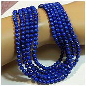 Материалы для творчества handmade. Livemaster - original item Lapis lazuli beads ball (Afghanistan). pc. Handmade.