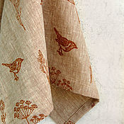 Для дома и интерьера handmade. Livemaster - original item Linen kitchen towel 
