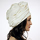 Turban hat hijab IVORY double silk. Caps. TURBAN SVS. Online shopping on My Livemaster.  Фото №2