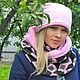 Комплект шапка бини и снуд в два оборота. Комплекты головных уборов. Домик Ольги Ладо. Ярмарка Мастеров.  Фото №6