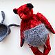 Мишка Тедди из плюша в трусах и шапке | Artist teddy bear. Мишки Тедди. Nadja Lova. Ярмарка Мастеров.  Фото №5
