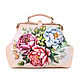 Middle bag 'Roses in bloom'. Valise. Pelle Volare. Online shopping on My Livemaster.  Фото №2