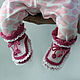 Booties  (0-3 months). Babys bootees. ANNUShKA. Ярмарка Мастеров.  Фото №4