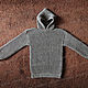 Sweater fleece with a hood, grey (No. №9). Sweaters. Rogopuh. Online shopping on My Livemaster.  Фото №2