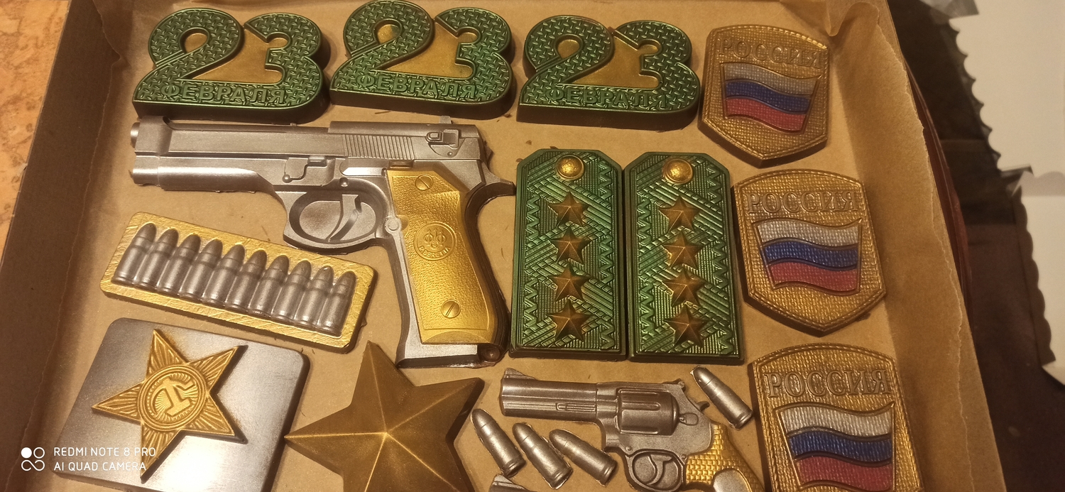 Покраска шоколада
