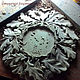 Carved wall clock of Autumn oak tree. Watch. Mikhail (ilmcarver). My Livemaster. Фото №6
