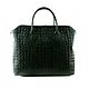 The green bag under the reptile genuine leather. Italy. Vintage bags. Butichok from N.. Online shopping on My Livemaster.  Фото №2