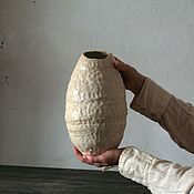 Для дома и интерьера handmade. Livemaster - original item River Stone White Vase. Handmade.