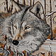 SET OF EMBROIDERY BEADS ' WOLF IN THE FOREST', Embroidery kits, Ufa,  Фото №1