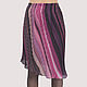Skirt ruffled chiffon asymmetrical pleated. Skirts. Yana Levashova Fashion. My Livemaster. Фото №4