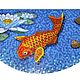Мозаичное панно - рыбка, Панно, Москва,  Фото №1