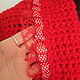 Red knitted Vest ' Carmen lace'. Vests. vyazanaya6tu4ka. Online shopping on My Livemaster.  Фото №2