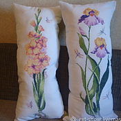 Для дома и интерьера ручной работы. Ярмарка Мастеров - ручная работа Pillows "Flower duet". Handmade.