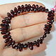 Гранат 6-8мм нить 18см. Бусины. Beads. Ярмарка Мастеров.  Фото №5