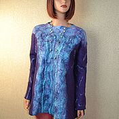 Одежда handmade. Livemaster - original item Felted pullover,sweater,sweatshirt made of merino wool. Handmade.