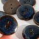 Ceramic buttons 'Blue', Buttons, Severobaikalsk,  Фото №1