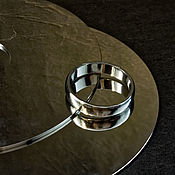 Кольцо титановое с заклёпками