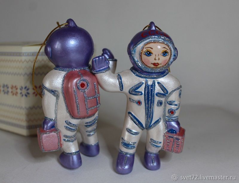 Новогодняя Игрушка Космонавт Новогодняя Игрушка Космонавт