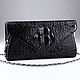 Заказать Клатч женский из кожи крокодила IMA0796B1. CrocShop товары из экзотической кожи. Ярмарка Мастеров. . Клатчи Фото №3