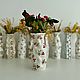 Маленькие вазочки с ягодками и цветами. Вазы. Ceramic artist Irina Rudaia. Ярмарка Мастеров.  Фото №4
