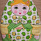 Calentador en la Tetera Matryoshka,, olenka ' guante. Potholders. Naughty FancyWork (applique4you). Ярмарка Мастеров.  Фото №4